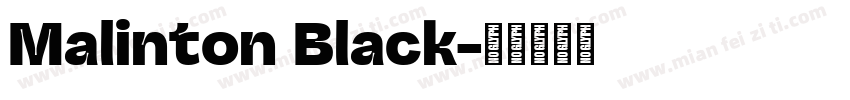 Malinton Black字体转换